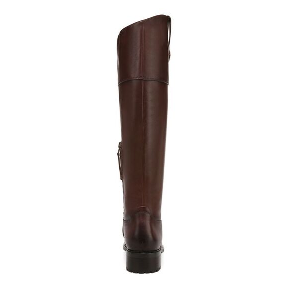 NWT SAM EDELMAN Womens Brown Drina Almond Block Heel Leather Riding Boot 8 M - Picture 2 of 5
